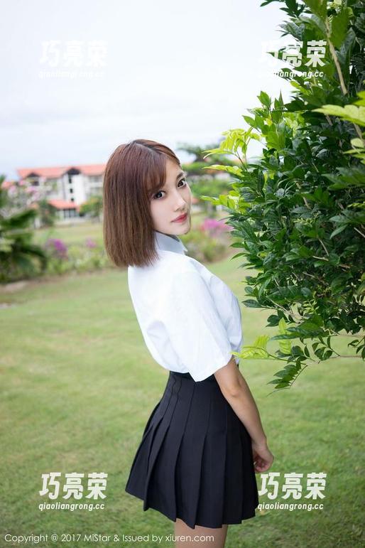 魅妍社-沈佳熹 魅妍社 - 当沈佳熹遇上水手服,尤其是在无圣光的美图里,似乎是进入了另一个次元?